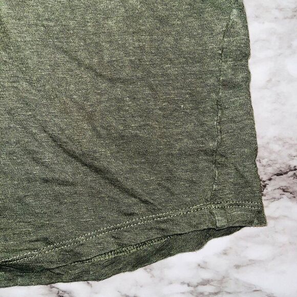 Chico's | Sleeveless Linen Utility Tank Top | Green | Womens | 1/M - Picture 3 of 6